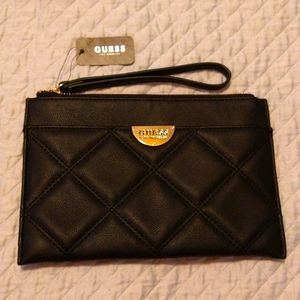 NWT Guess Black Purse Wristlet